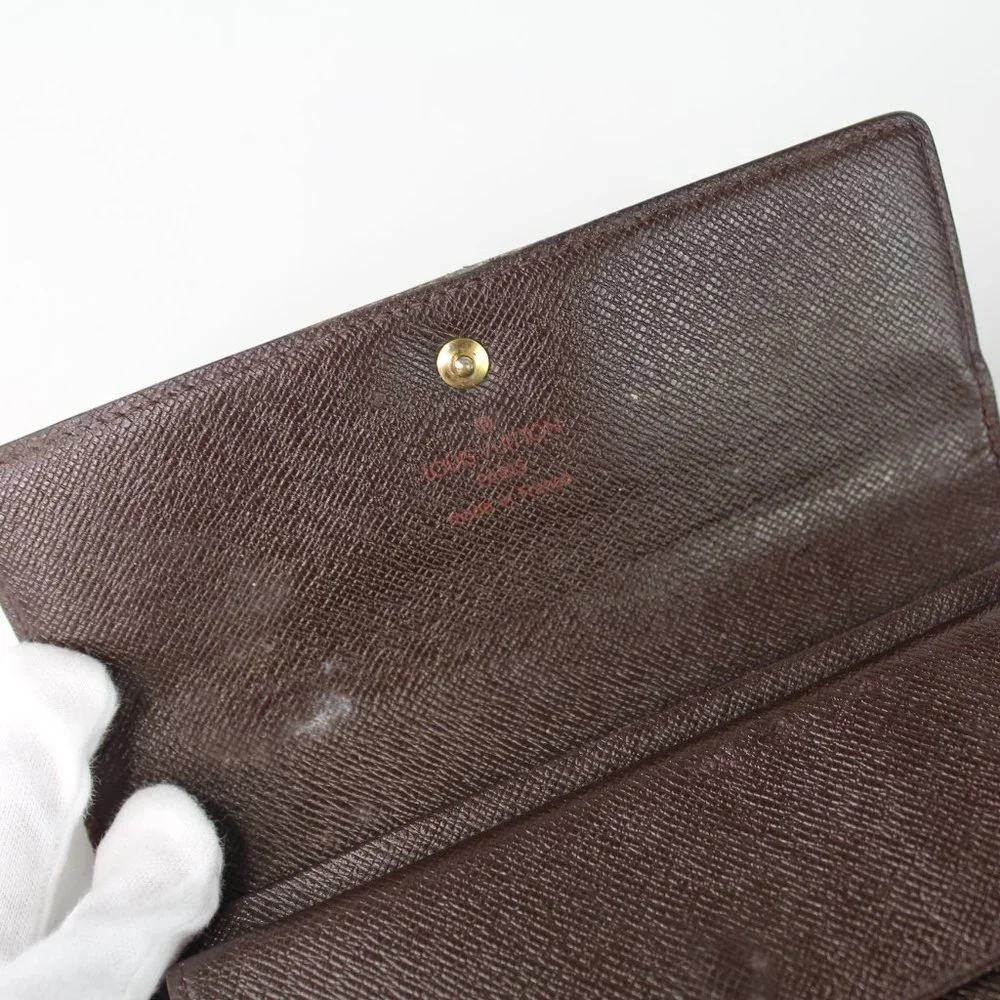 Louis Vuitton Brown Checkered Canvas Wallet